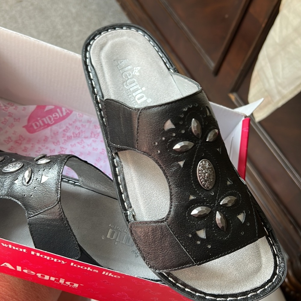 Alegria Vanna Black Sandal 40